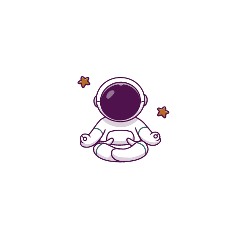 Chandra, the BPY astronaut, in lotus pose